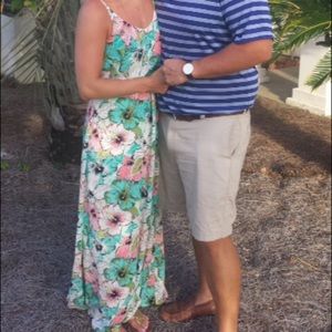 H&M maxi Hawaiian floral dress